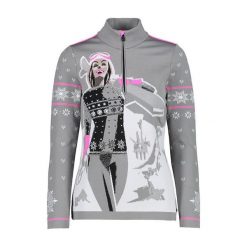 Bluza damska turystyczna CMP 7H9. Czerwone bluzy bez kaptura CMP, xs, bez wzorów, bez kaptura, trekkingowe. Za 649.99 zł.