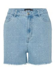 Pieces Szorty jeansowe Tamra 17157412 Niebieski Regular Fit. Niebieskie szorty Pieces, bez wzorów, z bawełny. Za 149.99 zł.