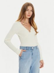 TWINSET Sweter 242TP3132 Écru Slim Fit. Swetry Twinset, xs, bez wzorów, z wiskozy, bez ramiączek. Za 1,099.00 zł.