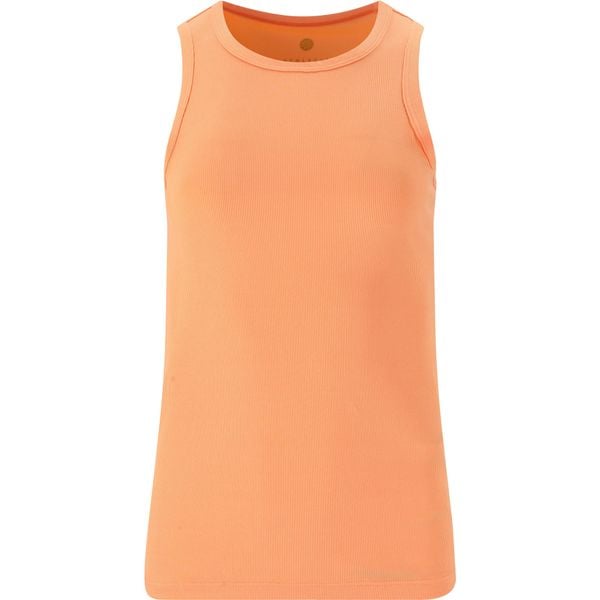 Damski tank top Athlecia Madilyn. Brązowe topy Athlecia, bez wzorów, sportowe, bez kołnierzyka, bez ramiączek. Za 133.50 zł.