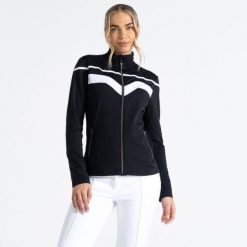 Bluza narciarska damska Dare2b Rocker Core Stretch UPF 50+. Czarne bluzy Dare 2b, l, bez wzorów, bez kaptura, narciarskie. W wyprzedaży za 165.00 zł.