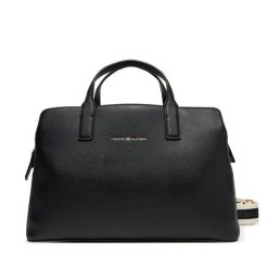 Torebka Tommy Hilfiger. Czarne torebki klasyczne Tommy Hilfiger, bez wzorów, klasyczne, bez dodatków. Za 749.99 zł.