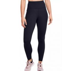 Szorty sportowe damskie Under Armour Meridian. Czarne szorty sportowe Under Armour, bez wzorów, do biegania. Za 169.99 zł.