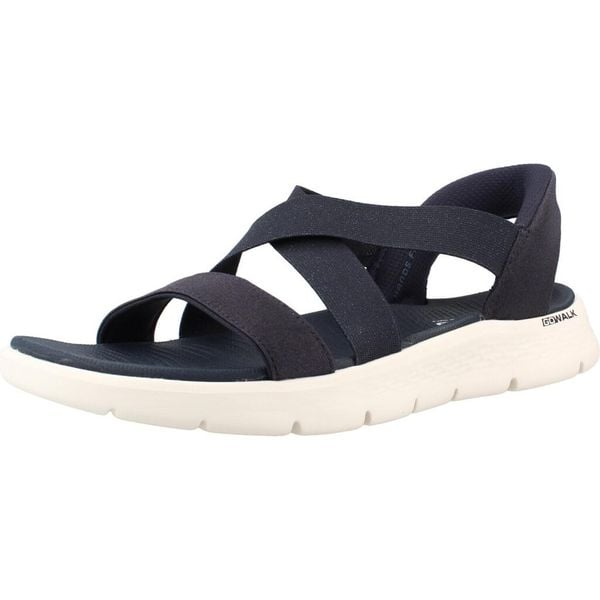 Sandały SKECHERS GO WALK FLEX SANDAL GLIMM Niebieski. Niebieskie sandały Skechers, bez wzorów, z materiału, sportowe, bez obcasa, bez zapięcia. Za 234.99 zł.