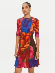 Ted Baker Sukienka codzienna Vverity 277670 Kolorowy Slim Fit. Sukienki Ted Baker, na co dzień, bez wzorów, z wiskozy, bez kołnierzyka, bez ramiączek, proste. Za 399.99 zł.