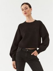 Guess Bluza Cindra V3BQ15 K7UW2 Czarny Regular Fit. Czarne bluzy Guess, xl, z aplikacjami, z wiskozy, bez kaptura. Za 199.99 zł.
