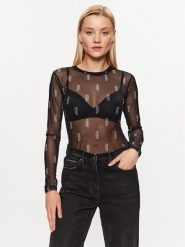 Hugo Bluzka Diralina_5 50495162 Czarny Slim Fit. Czarne bluzki Hugo, xs, bez wzorów, z syntetyku, bez kołnierzyka, bez ramiączek. Za 269.99 zł.