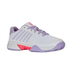Buty Sportowe Damskie Express Light 3 Clay. Białe buty treningowe K-SWISS, bez wzorów, z gumy, bez zapięcia, tenisowe. Za 527.00 zł.