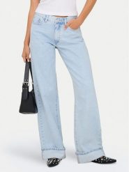 ONLY Jeansy Ella 15368955 Błękitny Wide Leg. Niebieskie jeansy ONLY, s, bez wzorów, z bawełny. Za 169.99 zł.