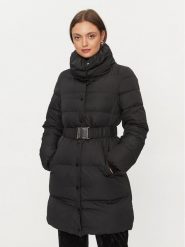 Patrizia Pepe Kurtka puchowa 2O0074/A332-K103 Czarny Regular Fit. Czarne kurtki Patrizia Pepe, bez wzorów, z puchu, bez kaptura. Za 1,279.00 zł.