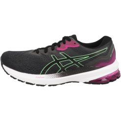 Obuwie do Biegania dla Dorosłych Asics GT 1000 11. Czarne buty treningowe ASICS, bez wzorów, bez zapięcia, do biegania. Za 454.50 zł.