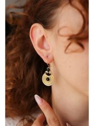 Pierres delicates Pozłacane kolczyki z kwarcem dymnym rozmiar: onesize. Żółte kolczyki Pierres delicates, z kwarcem, pozłacane. Za 109.52 zł.