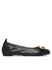 Hispanitas Baleriny HV263931 C003 Czarny. Czarne baleriny Hispanitas, bez wzorów, ze skóry, bez obcasa, bez zapięcia. Za 479.99 zł.