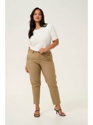 Kaffe Spodnie chino "Leana" w kolorze karmelowym rozmiar: 50. Brązowe chinosy Kaffe, bez wzorów. Za 208.99 zł.