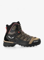 Buty trekkingowe damskie Salewa Mountain Trainer Lite Mid GTX. Brązowe trekkingi Salewa, bez wzorów, z gore-texu, bez zapięcia, trekkingowe, gore-tex. Za 818.05 zł.