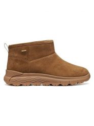 Geox Skórzane botki "Spherica 4x4 B ABX" w kolorze karmelowym rozmiar: 36. Brązowe botki Geox, bez wzorów, bez obcasa, bez zapięcia. Za 324.95 zł.
