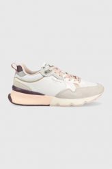 Pepe Jeans sneakersy Britt Pro Soft W kolor biały. Białe buty sportowe lifestyle Pepe Jeans, bez wzorów, z gumy, sportowe, bez zapięcia. W wyprzedaży za 449.99 zł.
