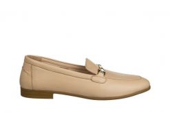 Mokasyny Bayla-161 022 3406 Beige 161679, Beżowy, Skóra naturalna - 36. Brązowe mokasyny Bayla, z aplikacjami, z materiału. W wyprzedaży za 224.10 zł.