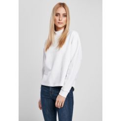 Bluza damska Urban Classics oversized high neck crew (grandes tailles). Białe bluzy bez kaptura Urban Classics, bez wzorów, bez kaptura. Za 206.00 zł.