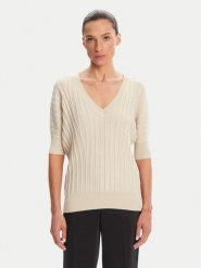 Morgan Sweter 251-MINSPI Beżowy Regular Fit. Brązowe swetry Morgan, l, bez wzorów, z wiskozy, bez ramiączek. Za 169.99 zł.