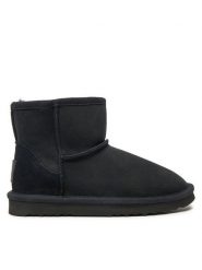Mjuka Śniegowce Kellers NKELL201G Czarny. Czarne śniegowce Mjuka, bez wzorów, ze skóry, bez zapięcia. Za 449.99 zł.