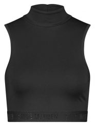 Steve Madden Top "Miley" w kolorze czarnym rozmiar: XS. Czarne topy Steve Madden, xs, bez wzorów, bez kołnierzyka, bez ramiączek. Za 113.45 zł.