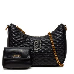 Torebka Liu Jo. Czarne kopertówki Liu Jo, bez wzorów, wizytowe, bez dodatków. Za 399.99 zł.