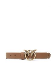 Pinko Pasek Damski Love Duble Belt H2 20221 PLT01 1H2114.Y7SP Brązowy. Brązowe paski Pinko, bez wzorów, ze skóry. Za 419.99 zł.