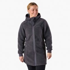 Bluza polarowa turystyka damska Swedemount Lofoten Pile Coat wodoodporna. Szare bluzy bez kaptura SWEDEMOUNT, na zimę, bez wzorów, z polaru, narciarskie. Za 297.00 zł.