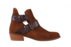 Botki Bayla-195 19K-802 Vizon Brown 195020, Brąz, Skóra naturalna. Brązowe botki Bayla, bez wzorów, z jeansu, boho, bez obcasa, bez zapięcia. W wyprzedaży za 199.00 zł.