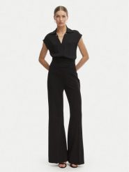 Rinascimento Bluzka CFC0020253002 Czarny Regular Fit. Czarne bluzki Rinascimento, m, bez wzorów, z syntetyku, bez kołnierzyka, bez ramiączek. Za 399.99 zł.