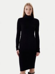 ONLY Sukienka dzianinowa Nellie 15363533 Czarny Regular Fit. Czarne sukienki ONLY, xl, bez wzorów, z dzianiny, bez kołnierzyka, bez ramiączek. Za 189.99 zł.