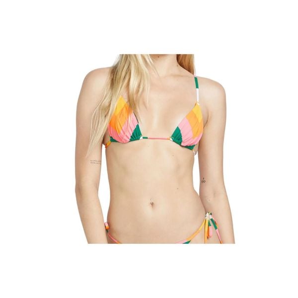Góra od bikini damska Volcom Along Ehose Lines. Bikini Volcom, bez wzorów, z elastanu. W wyprzedaży za 86.00 zł.