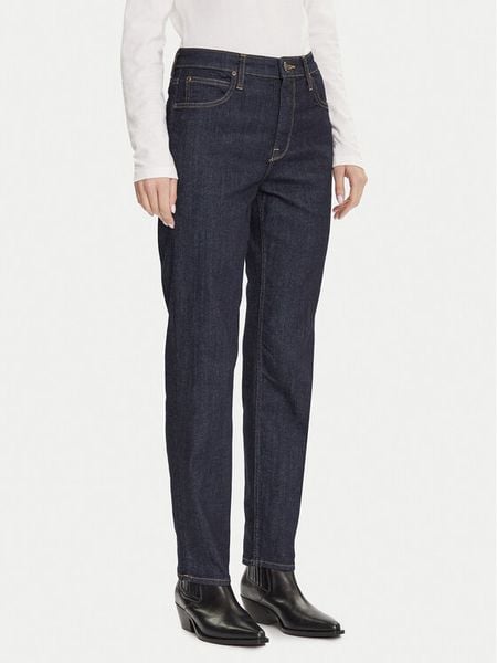 Lee Jeansy Carol 112372650 Granatowy Straight Fit. Niebieskie jeansy Lee, bez wzorów, z bawełny. Za 248.99 zł.