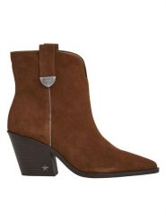 Pepe Jeans FOOTWEAR Skórzane kozaki w kolorze jasnobrązowym rozmiar: 36. Brązowe kozaki Pepe Jeans FOOTWEAR, na zimę, bez wzorów, z jeansu, bez obcasa, bez zapięcia. Za 195.06 zł.