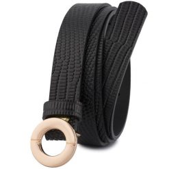 Pasek skórzany BELTIMORE r.100-115 cm O14 czarny. Czarne paski bez wzorów. Za 54.99 zł.