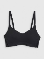 4F Biustonosz do jogi z niskim wsparciem damski - czarny M. Czarne biustonosze sportowe 4f, bez wzorów, na jogę i pilates. Za 129.99 zł.