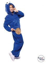 Party x People Kombinezon kostiumowy "Cookie monster" w kolorze niebieskim rozmiar: XL. Niebieskie kombinezony Party x People, xl, bez wzorów, bez kołnierzyka, bez ramiączek. Za 104.99 zł.