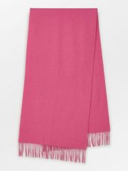 Becksöndergaard Wełniany szal w kolorze różowym - 220 x 50 cm rozmiar: onesize. Różowe szaliki i kominy Becksöndergaard, bez wzorów, z materiału. Za 173.99 zł.
