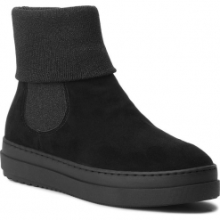 Botki TAMARIS - 1-25466-21 Black 001. Czarne botki Tamaris, z materiału. Za 329.90 zł.