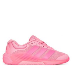 Buty na siłownię adidas. Czerwone buty treningowe adidas, bez wzorów, bez zapięcia, na fitness i siłownię. Za 589.99 zł.