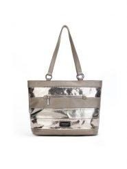 Monnari Torebka TORIMP0-24J-BAG4800-KM15D000-R00 Beżowy. Brązowe shopper bag Monnari, bez wzorów, ze skóry, bez dodatków. Za 79.99 zł.