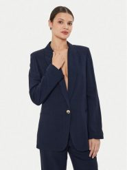 ViCOLO Marynarka TB1561 Granatowy Regular Fit. Niebieskie marynarki i żakiety ViCOLO, m, bez wzorów, z wiskozy, bez ramiączek. Za 389.99 zł.