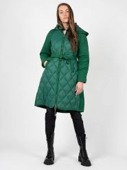 Silvian Heach Kurtka "Parka" | PGA22070PI | Kobieta | Zielony. Zielone kurtki Silvian Heach, bez wzorów, z bawełny. W wyprzedaży za 569.00 zł.