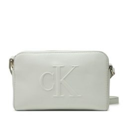 Torebka Calvin Klein Jeans. Szare listonoszki Calvin Klein Jeans, bez wzorów, z jeansu, bez dodatków. Za 179.99 zł.