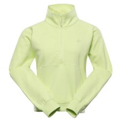Bluza damska bawełniana Alpine Pro Negga. Żółte bluzy bez kaptura Alpine Pro, bez wzorów, z bawełny, bez kaptura. W wyprzedaży za 189.00 zł.