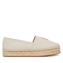 Espadryle BOSS. Brązowe espadryle Boss, bez wzorów, bez obcasa. Za 629.99 zł.