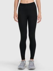 4F Legginsy w kolorze czarnym rozmiar: M. Czarne legginsy 4f, m, bez wzorów, z bawełny, z podwyższonym stanem, outdoorowe. Za 48.16 zł.