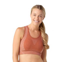Biustonosz termoaktywny Smartwool Intraknit Racerback. Brązowe bielizna termoaktywna damska Smartwool, bez wzorów. Za 239.99 zł.