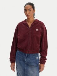 Adidas Bluza Essentials Chenile KE1119 Bordowy Loose Fit. Czerwone bluzy adidas, l, bez wzorów, z bawełny, bez ramiączek, bez kaptura. Za 299.99 zł.